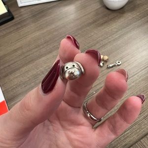 PANDORA Devoted Dog Charm Silver